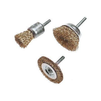 Topex 62h613 spazzole coniche, 3 3 pezzi ds