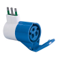 Fme.adattatore cee blu 1 presa 7 3000