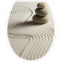 Bisk 04155 - sedile wc yucca in polipropilene con disegno pietre