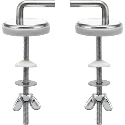 Cornat tec364991 cerniera con fissaggio per sedile wc, in acciai