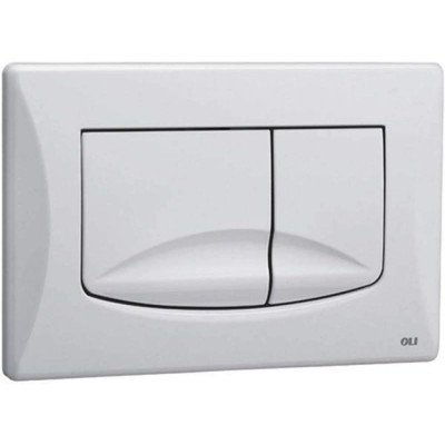 Placca di comando river dual 2 pulsanti oliver bianca