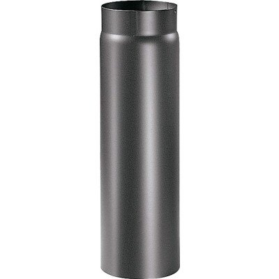 Tubo in acciaio in acciaio alluminato di colore nero. verniciatu