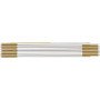Topex 74-020 metro pieghevole in in legno 2 m, bianco giallo ds