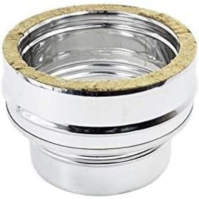 Raccordo caldaia doppia parete inox - tubo canna fumairia - 200-