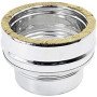 Raccordo caldaia doppia parete inox - tubo canna fumairia - 200-