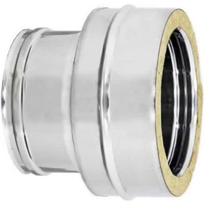 Raccordo da mono a doppia parete inox - tubo canna fumaria - 250