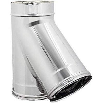 Braga doppia parete raccordo 135  canna fumaria int. est. inox 1