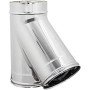 Braga doppia parete raccordo 135  canna fumaria int. est. inox 1