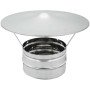 Testa camino acciaio inox base tonda - canne fumarie - 130