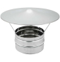 Testa camino acciaio inox base t onda - canne fumarie - 300