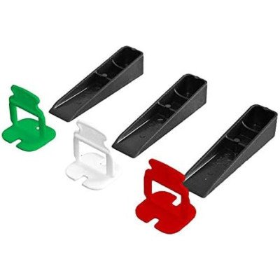 Kit basi + cunei varie quantita distanziatori livellanti piastre