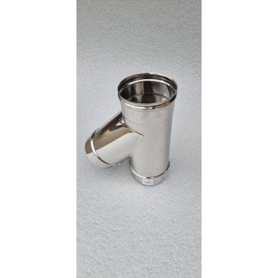 Canne fumarie braga raccordo a 135  acciaio inox 304, 5mm 140