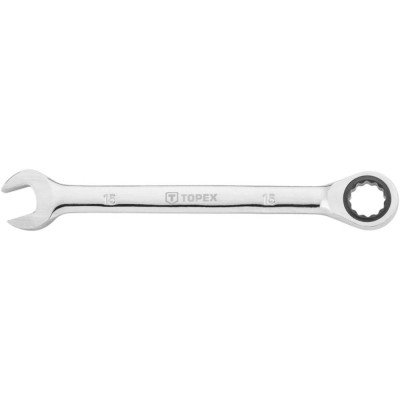 Topex 35d744 chiave combinata co con cricchetto 15 x 200 mm ds