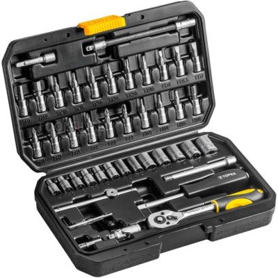 Topex 38d640 chiavi a bussola 1 1/4, set 46 pz, ds