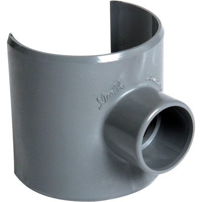Nicoll sella di collegamento 90  pvc per tubo di scarico grigio,