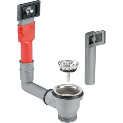 Lira piletta lavelli troppo pieno 1-1/2 60 basket, cromo, unica