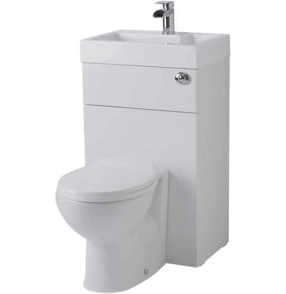 Hudson reed - set bagno completo mobiletto bianco salva spazio c