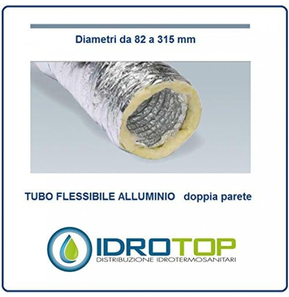 Tubo flessibile isolato allumini o d.204 mm vecamco 9899-607-600