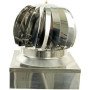Comignolo girevole acciaio inox quadrato fumaiolo aspiratore can