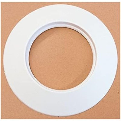Rosone bianco in silicone dn 80 mm d. esterno 140 mm. canna fuma
