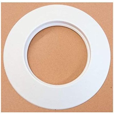 Rosone bianco in silicone dn 100 mm d. esterno 170 mm. canna fum