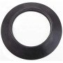 Rosone nero in silicone dn 80 mm d. esterno 140 mm. canna fumari