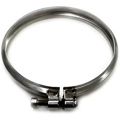 Fascetta di bloccaggio canna fumaria dn 250 tubo acciaio inox 31
