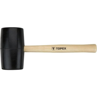 Topex 02a347 mazzuola in gomma d . 72 mm, 900 g, manico in le d