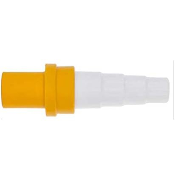 Raccordo dritto per tubo rigidod.16 mm - giallo - sacchetto da  vecamc