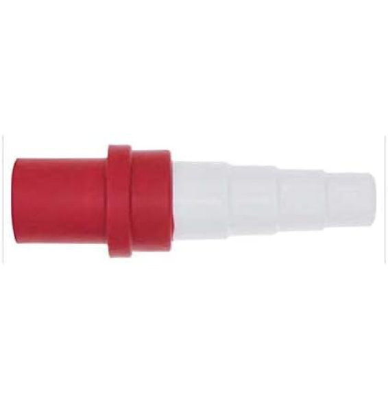 Raccordo dritto per tubo rigidod.18 mm - rosso - sacchetto da 1 vecamc