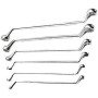 Topex 35d455 chiavi poligonale d doppie 6-17 mm, 6 pezzi asso ds
