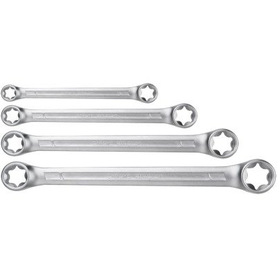 Topex 09-980 chiavi torx doppie, e, 4 pezzi, t6-t24