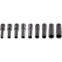 Topex 12-110 bussolotti 1/2, e1 e10-e24, crmo, 10 pezzi