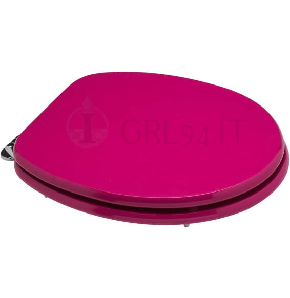 Copriwater sedile wc universale colore fucsia