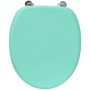 Frandis sedile wc rubber, legno, verde di acqua, 45,5 x 37,8 x 5