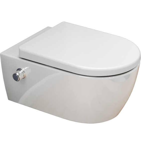 Wc taharet senza brida con rubin etteria, sedile softclose removi