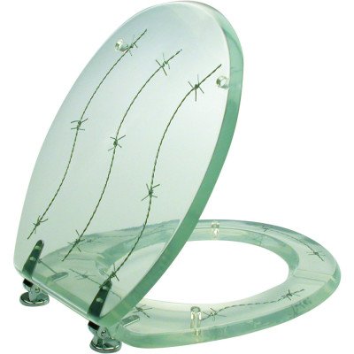 Saniplast pizzic  sedile wc, resina poliestere, 36.5x44x5.5 cm