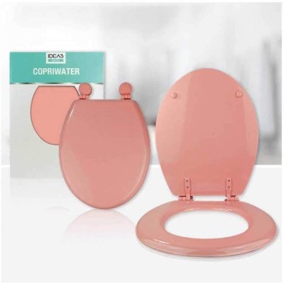 Girm  - hx916770 sedile wc in mdf laccato lucido rosa - copriwat