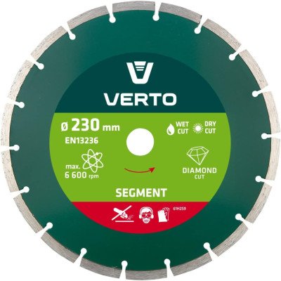 Topex 61h2s9 disco diamantato, 2 230 x 22,2 mm, segmentato
