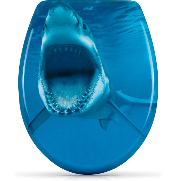  sedile wc con abbassamento auto matico shark attack design t