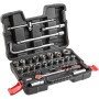Topex 38d550 set di bussole 1/4 4, 1/2, 47 pezzi ds