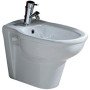 Sanitari bagno bidet sospeso, karla rak, ceramica bianca