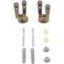 Cerniere coprivaso per sedile wc colore bronzo in ottone attacco univers