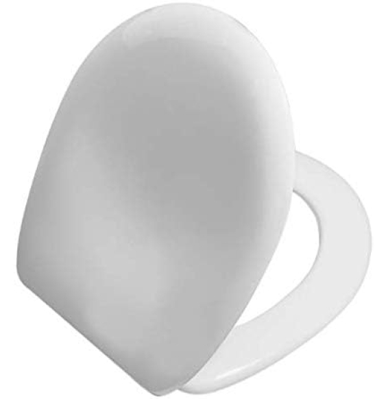 VitrA Layton - Sedile WC con coperchio a chiusura morbida, con c