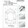 Copriwater ideal standard fiorile bianco euro sedile cerniera cr
