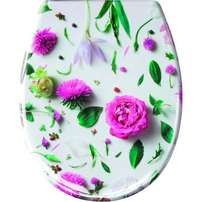 Kleine wolke rosalie - sedile wc in duroplast, multicolore 37 x