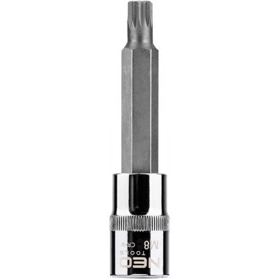 Topex 08-742 inserto spline su b bussola 1/2 m8 x 100 mm acciai