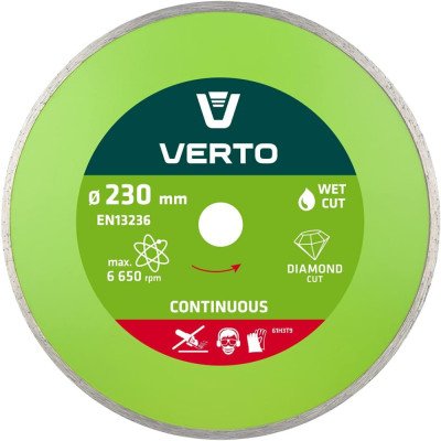 Topex 61h3t9 disco diamantato, 2 230 x 22,2 mm, bordo continuo