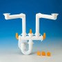 Sifone spazio 2 tubo ottone d40 metallizzato lira 9.1275.03
