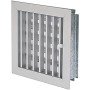 Griglia bocchetta 18x18cm alluminio regolabile con serranda per